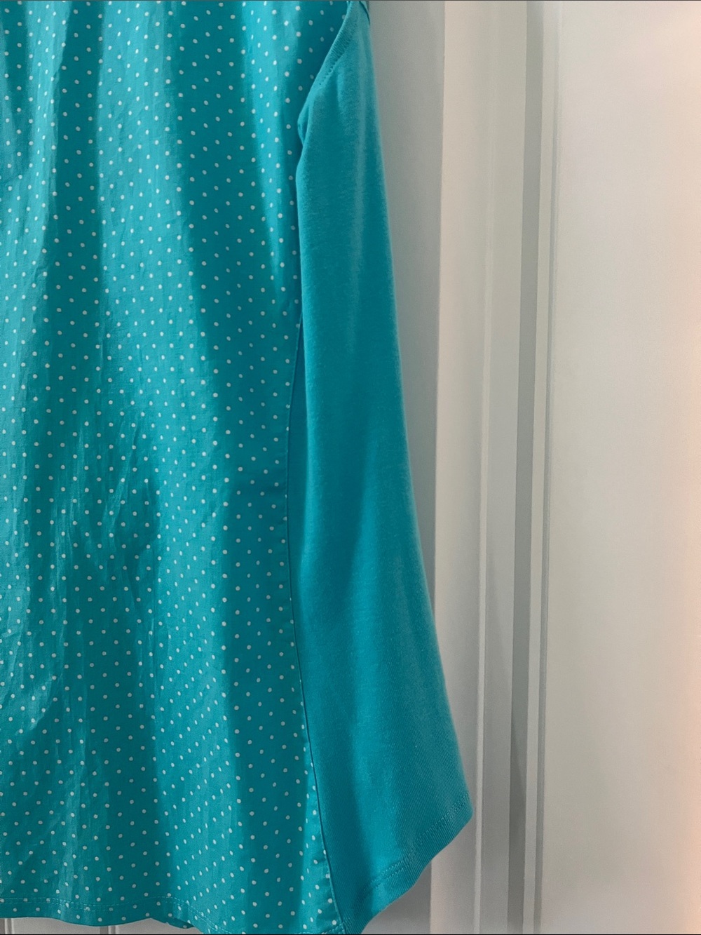 Zac & Rachel Turquoise Polka Dot Sleeveless Button-Down Shirt - Picture 8 of 8